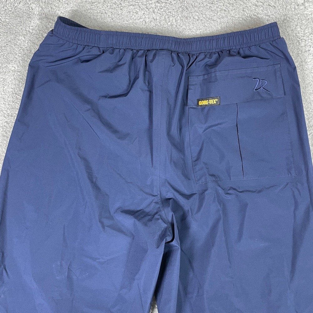 Zero Restriction Gore-Tex Rain Pants Mens Large Blue Waterproof Golf Made in USA - Picture 3 of 14